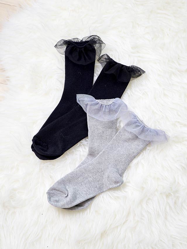 [CARRIEFRANCA]Frills short socks