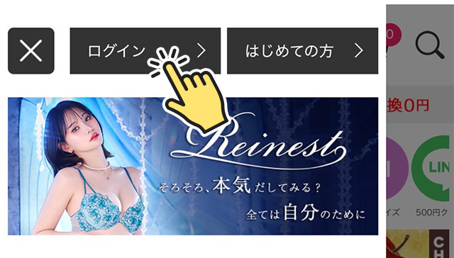ログイン画面
