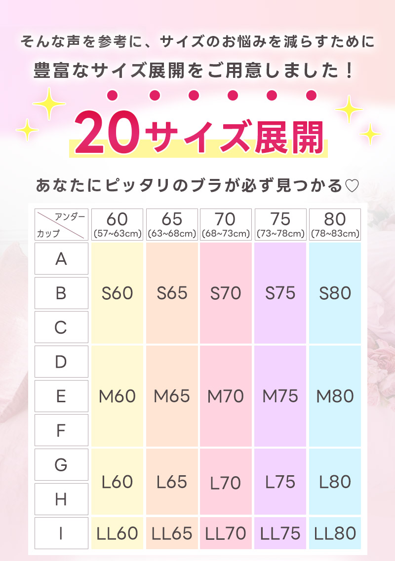 20サイズ展開
