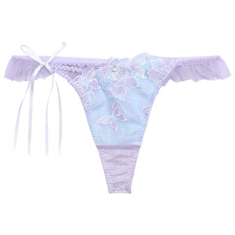 【明日花キララプロデュース/WhipBunny】Papillon Rose Fairy Shorts / パピヨンローズフェアリーショーツ(パピヨンブルー/Ｔバック-M)