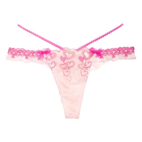 【明日花キララプロデュース/WhipBunny】Melty Twinkle Heart Shorts/SWEETPINK メルティトゥインクルハートショーツ/スイートピンク(スイートピンク/Tバック-M)