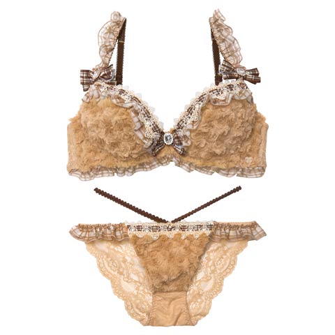 12/5新作!【明日花キララプロデュース/WhipBunny】Charming Teddy Bear Bra&Shorts / チャーミングテディベアブラ＆ショーツ(ブラウンベア-B65/ショーツM)