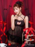 【明日花キララプロデュース/WhipBunny】Charming Rose Heart Babydoll / チャーミングローズハートベビードール