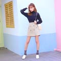 【明日花キララプロデュース/WhipBunny】Trench Style Mini Skirt トレンチ風ミニスカート