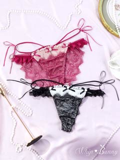 2/22再販!【明日花キララプロデュース/WhipBunny】Classical Tulle Rose Shorts/T-back クラシカルチュールローズショーツ/Tバック