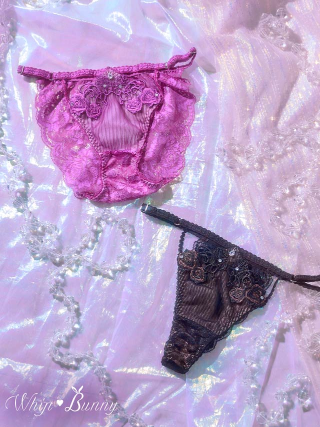 【明日花キララプロデュース/WhipBunny】Sheer Pleats Rose Shorts / シアープリーツローズショーツ