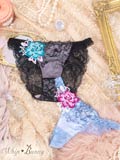 Lyrical Lace Embroidery Garter Belt / リリカルレースエンブロイダリーショーツ/Tバック