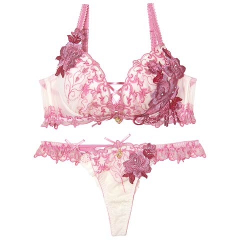 【明日花キララプロデュース/WhipBunny】Luxury Rose Heart Bra&T-back / ラグジュアリーローズハートブラ＆Tバック(メアリーマグダレン-B65/ショーツM)