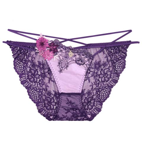 10/3再販!【明日花キララプロデュース/WhipBunny】Dressy Flower Lady Shorts / ドレッシーフラワーレディショーツ(パープル/フルバック-M)