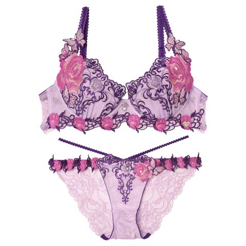 10/3新作!【明日花キララプロデュース/WhipBunny】Gothic Butterfly Bloom Bra&Shorts / ゴシックバタフライブルームブラ＆ショーツ(バタフライピー-B65/ショーツM)
