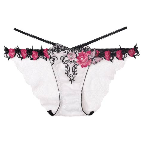 10/3新作!【明日花キララプロデュース/WhipBunny】Gothic Butterfly Bloom Shorts / ゴシックバタフライブルームショーツ(モノクロームバタフライ/フルバック-M)