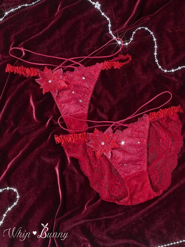 11/7新作!【明日花キララプロデュース/WhipBunny】Brilliant Poinsettia Shorts / ブリリアントポインセチアショーツ