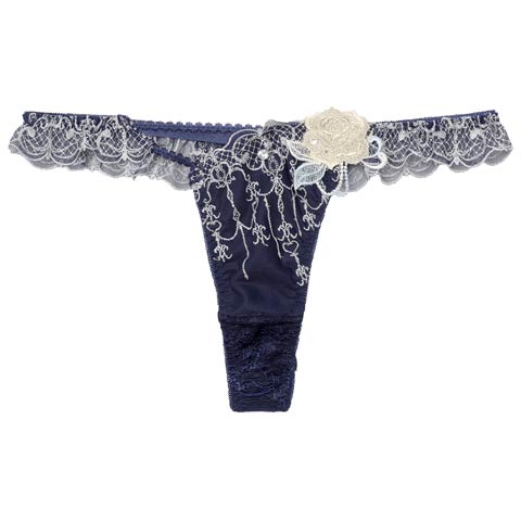 1/26新作!【明日花キララプロデュース/WhipBunny】Gorgeous Masquerade Shorts/ ゴージャスマスカレードショーツ(ロイヤルネイビー/Tバック-M)