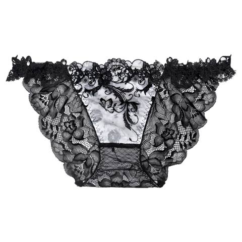 【明日花キララプロデュース/WhipBunny】Butterfly Rose Garden Shorts / バタフライローズガーデンショーツ(ブラックバタフライ/フルバック-M)