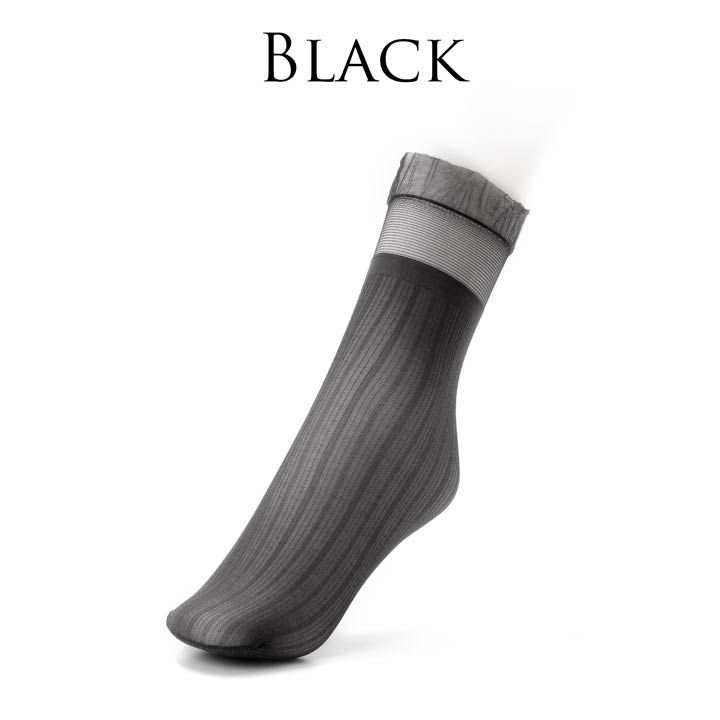 【明日花キララプロデュース/WhipBunny】Shear Short Socks シアーショートソックス(BLACK-FREE)