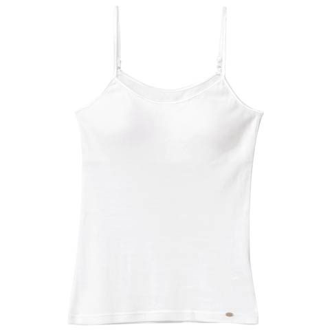 10/29新作!Cotton Simple Camisole 単品(ホワイト-M)