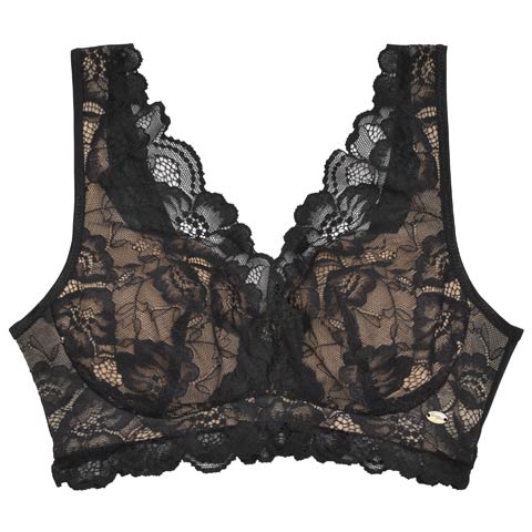 10/29新作!【ノンワイヤー】All Lace Night Bra 単品(ベージュ-S)