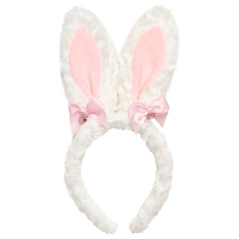 10/28新作!【明日花キララプロデュース/WhipBunny】Pretty Heart Rabbit Headband プリティハートラビットカチューシャ(ホワイト-フリー)