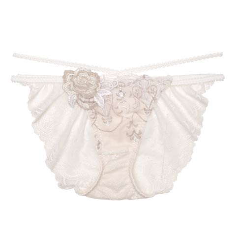 【明日花キララプロデュース/WhipBunny】Luxury Rose Lacy Shorts / ラグジュアリーローズレーシーショーツ(ラグジュアリーホワイト/フルバック-M)