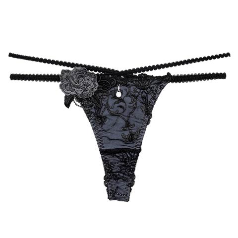 【明日花キララプロデュース/WhipBunny】Luxury Rose Lacy Shorts / ラグジュアリーローズレーシーショーツ(ラグジュアリーブラック/Tバック-M)