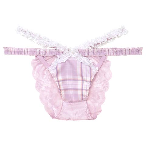 【明日花キララプロデュース/WhipBunny】Dolly Tartan Check Shorts / ドーリータータンチェックショーツ(ラベンダータータンチェック/フルバック-M)