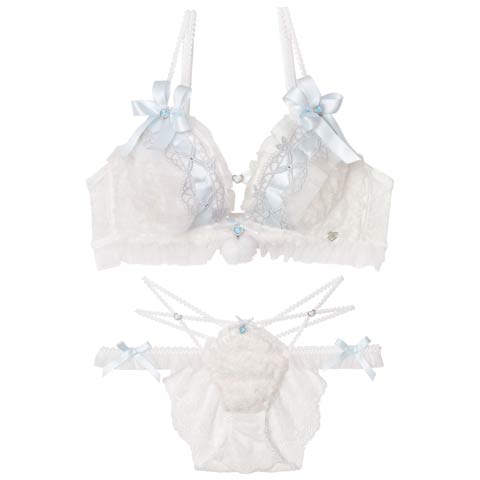 【明日花キララプロデュース/WhipBunny】Fluffy Sweet Puppy Bra&Shorts / フラッフィースウィートパピーブラ＆ショーツ(フラッフィーホワイト-B65/ショーツM)