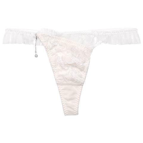 2/27新作!【明日花キララプロデュース/WhipBunny】Dot Ribbon Tulle Shorts / ドットリボンチュールショーツ(ホワイトリボン/Tバック-M)