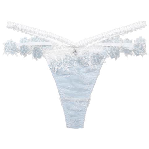 2/6新作!【明日花キララプロデュース/WhipBunny】Crystal Rose Frill Shorts / クリスタルローズフリルショーツ(クリスタルホワイト/Tバック-M)