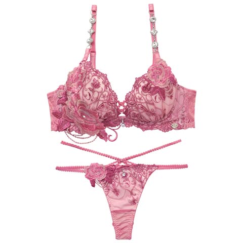 3/20新作!【明日花キララプロデュース/WhipBunny】Luxury Rose Lacy Bra&T-back / ラグジュアリーローズレーシーブラ＆Tバック(ラグジュアリーローズ-B65/ショーツM)