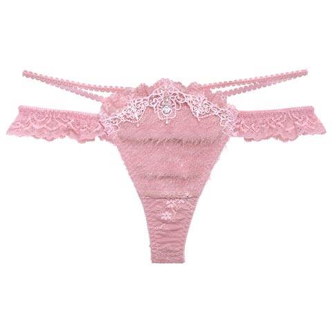 4/24新作!【明日花キララプロデュース/WhipBunny】Sweet Shaggy Knit Shorts / スウィートシャギーニットショーツ(ピンクシャギー/Tバック-M)