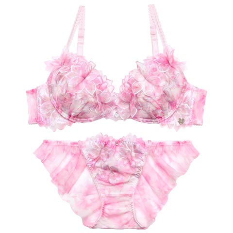【明日花キララプロデュース/WhipBunny】Luminous Cherry Blossom Bra&Shorts / ルミナスチェリーブロッサムブラ＆ショーツ