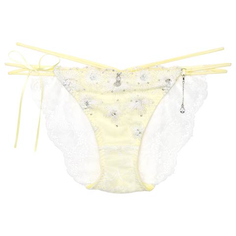 【明日花キララプロデュース/WhipBunny】Aurora Shine Sequin Shorts / オーロラシャインスパンコールショーツ［週末セール］(スパークルレモン/フルバック-M)