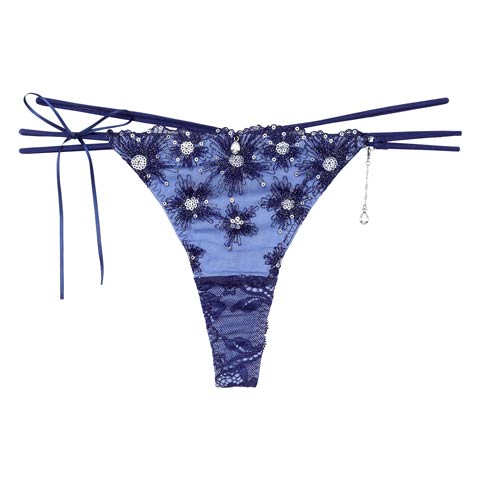 【明日花キララプロデュース/WhipBunny】Aurora Shine Sequin Shorts / オーロラシャインスパンコールショーツ［週末セール］(スパークルネイビー/Tバック-M)