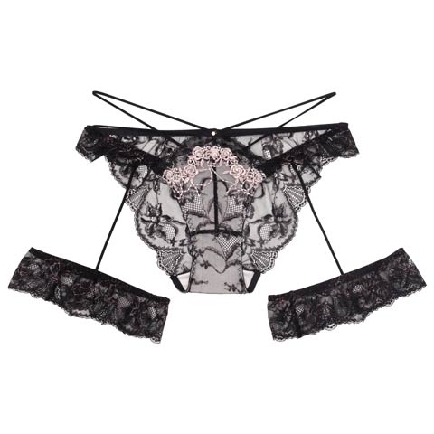 【明日花キララプロデュース/WhipBunny】Luxe Rose Gold Shorts / リュクスローズゴールドショーツ(ローズゴールドブラック/フルバック-M)