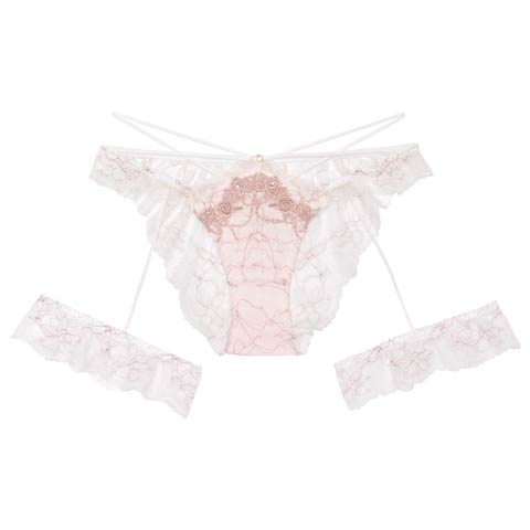 【明日花キララプロデュース/WhipBunny】Luxe Rose Gold Shorts / リュクスローズゴールドショーツ(ローズゴールドホワイト/フルバック-M)