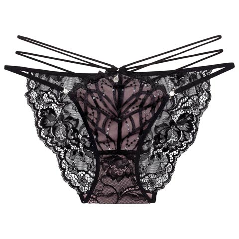 1/30新作!【明日花キララプロデュース/WhipBunny】Elegant Arch Corsage Shorts/ エレガントアーチコサージュショーツ(ブラックマグノリア/フルバック-M)