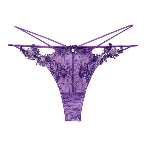 4/3新作!【明日花キララプロデュース/WhipBunny】Jewelry Bloom Lace Shorts / ジュエリーブルームレースショーツ(レーヴバイオレット/Tバック-M)