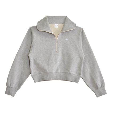 【Lunangelina】Front zip sweatshirt/Gray［ルナアンへリナ］(グレー-フリー)