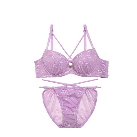 Dressy lace up Bra&shorts/Purple(パープル-A65)