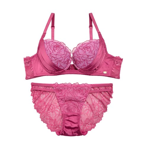 Perfume lace Bra&shorts/Pink(PNK-A65)