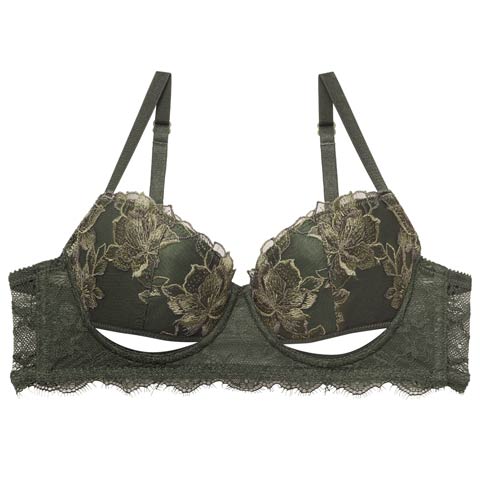 1/19新作!【ぴょな(PyunA.)プロデュース/Enfel】ブルームカットブラジャー カーキ(カーキ-B65)