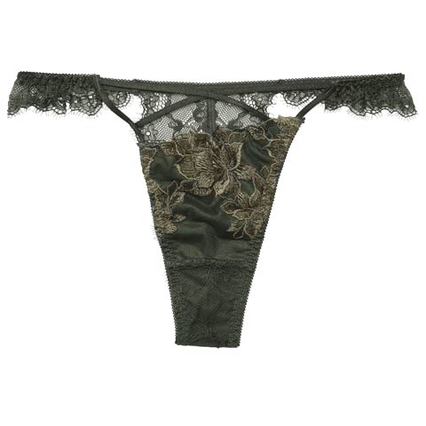 1/19新作!【ぴょな(PyunA.)プロデュース/Enfel】ブルームカットTバックショーツ(カーキ-S)