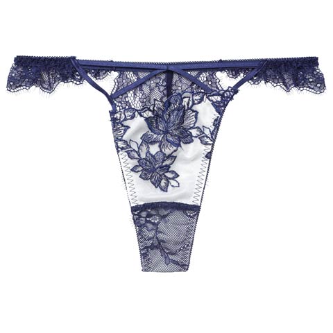 1/19新作!【ぴょな(PyunA.)プロデュース/Enfel】ブルームカットTバックショーツ(ネイビー-S)