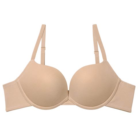 【予約:12/19頃より順次発送】11/27新作!【てんちむプロデュース/QQz】エブリデイブラジャー(ベージュ-B65)