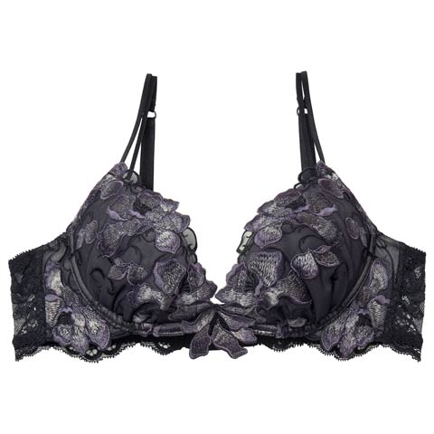 3/16新作!【PyunA．プロデュース-Enfel】リュクスカメリアブラジャー ブラック(ブラック-B65)