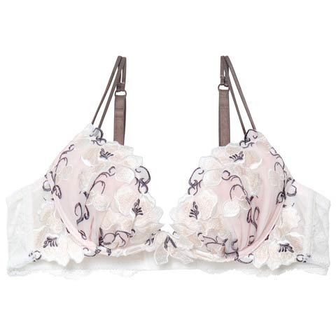 3/16新作!【PyunA．プロデュース-Enfel】リュクスカメリアブラジャー ホワイト(ホワイト-B65)