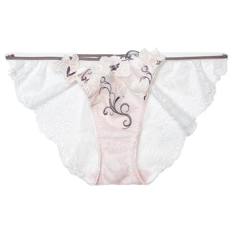 3/16新作!【PyunA．プロデュース-Enfel】リュクスカメリアフルバックショーツ(ホワイト-S)