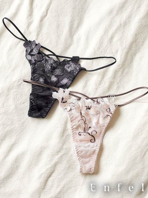 3/16新作!【PyunA．プロデュース-Enfel】リュクスカメリアTバックショーツ