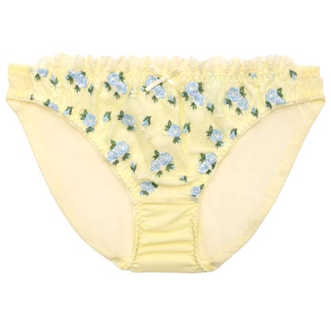4/23新作!【PyunA．プロデュース-Enfel】ノーブルローズフルバックショーツ(レモン-S)