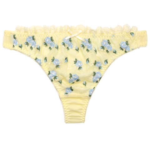 4/23新作!【PyunA．プロデュース-Enfel】ノーブルローズTバックショーツ(レモン-S)